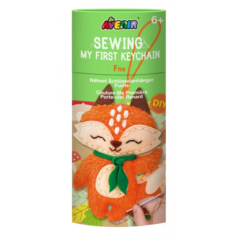 Craft Kit MG — Sew a Keychain Fox (Uszyj brelok do kluczy - Lis) DIY rinkinys