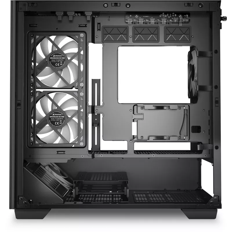 PC korpusas Sharkoon Elite Shark CM100 Tower Micro-ATX, be maitinimo bloko, juodas