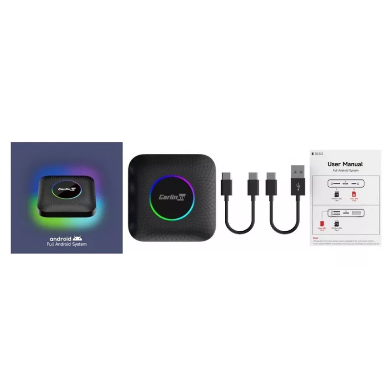 CarlinKit CPC200-Tbox Ambient belaidis adapteris 8 GB/128 GB juodas