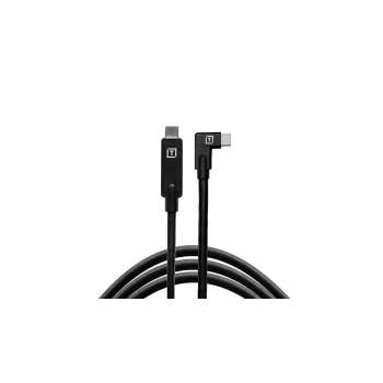 Tether Tools TetherPro USB-C į USB-C stačiu kampu, juoda