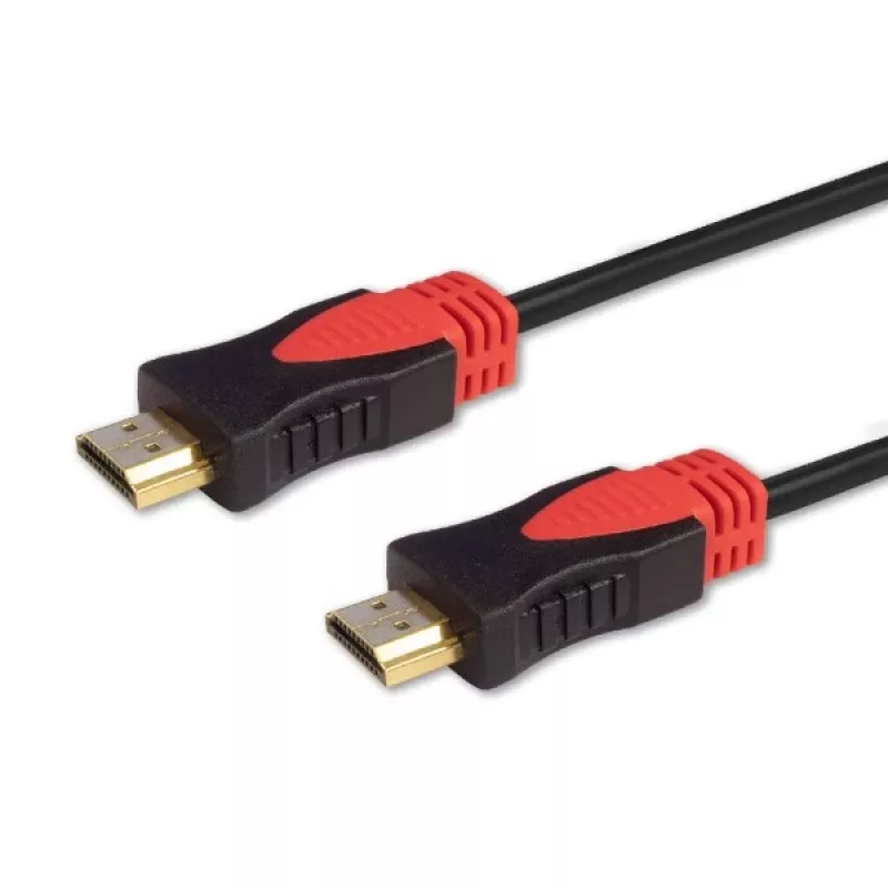 HDMI kabelis SAVIO CL-95 1,5 m — HDMI Type A į Type A, HDMI 2.0, 18 Gbit/s, 600 MHz, 4K@60Hz, auksuoti kontaktai, Ethernet, PVC apvalkalas