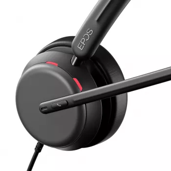 EPOS IMPACT 860 ANC laisvų rankų įranga, laidinė, ant galvos, biurui / skambučių centrui, USB-C, juoda