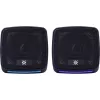 Kompiuterinės kolonėlės DEFENDER J3 2.0 6W LED USB, 2×3W RMS, 90–20000 Hz, 3,5 mm, juodos