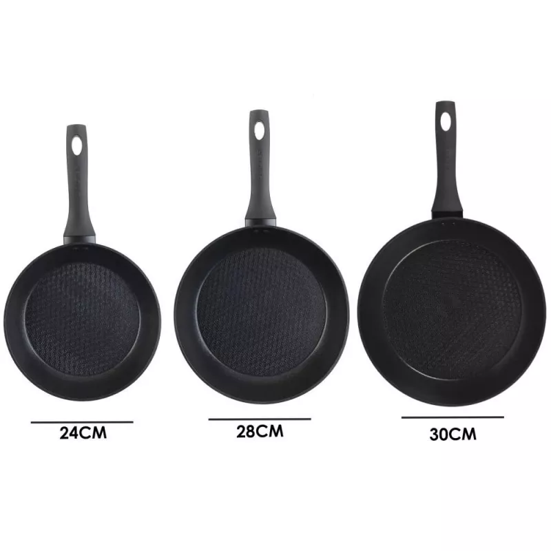 Keptuvių rinkinys Salter BW08773 3 dalių — 20/24/28 cm nepridegančios keptuvės