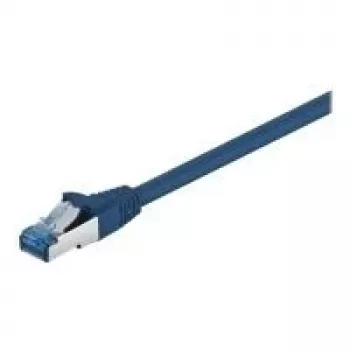 Wentronic Goobay CAT 6a komutacinis kabelis, S/FTP (PiMF), mėlynas, 0,5 m - LSZH be halogenų, varinis (93656)