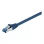 Wentronic Goobay CAT 6a komutacinis kabelis, S/FTP (PiMF), mėlynas, 0,5 m - LSZH be halogenų, varinis (93656)