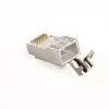 RJ45 jungtys GEMBIRD CAT7 8P8C auksuotos 15µ FTP/SFTP pakuotėje 50 vnt.
