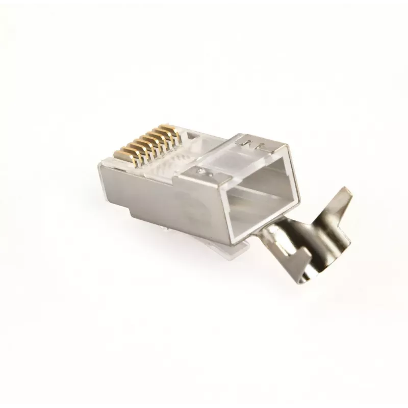 RJ45 jungtys GEMBIRD CAT7 8P8C auksuotos 15µ FTP/SFTP pakuotėje 50 vnt.