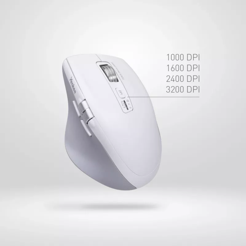Belaidė pelė YENKEE 2095WH SPIN DUAL Smart Flying Scroll