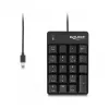 Skaitmeninė klaviatūra DeLOCK 12108 USB juoda 19 klavišų 1,6 m laidas