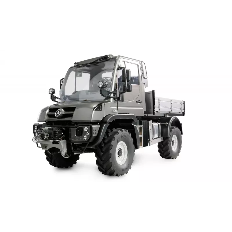 Amewi Mercedes-Benz Unimog įrenginių transporteris 4WD antracitinis 1:10 ARTR (22683)