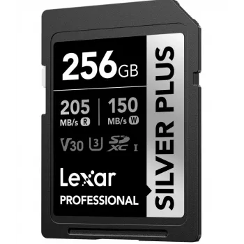Flash atmintinė Lexar 256GB UHS-I SDXC SidabrinėP