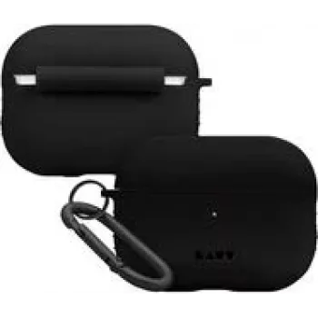 Silikono dėklas LAUT POD Charcoal, skirtas „AirPods Pro“ – ilgaamžis, lengvas apsauginis dangtelis