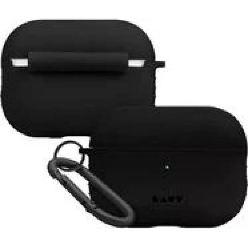 Silikono dėklas LAUT POD Charcoal, skirtas „AirPods Pro“ – ilgaamžis, lengvas apsauginis dangtelis