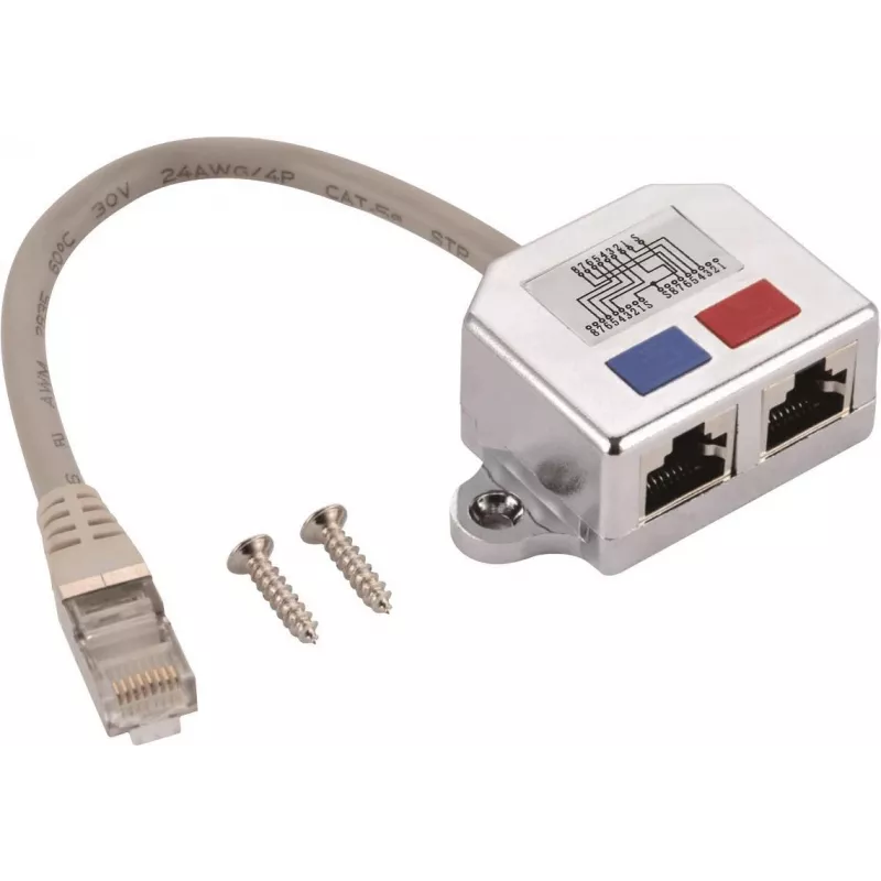 Adapter helos T-Adapter Cat 5e ISDN 0.15 m — helos 263835