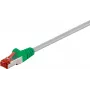 Wentronic goobay - kryžminis kabelis - RJ-45 (V) į RJ-45 (V) - 7,5 m - SFTP, PiMF - CAT 6 - lietas, neužsikabinantis - pilka, žalia (33280)