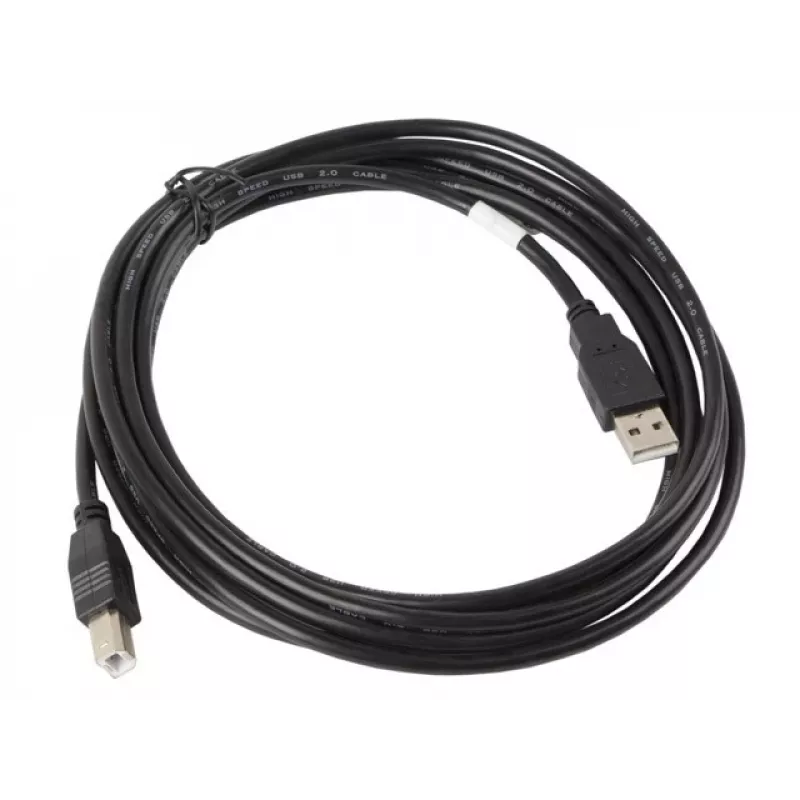 Lanberg CA-USBA-10CC-0030-BK USB kabelis 3 M USB 2.0 USB B juodas (CA-USBA-10CC-0030-BK)