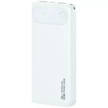 Nešiojama išorinė baterija usams PB80 10000mAh 20W PD balta