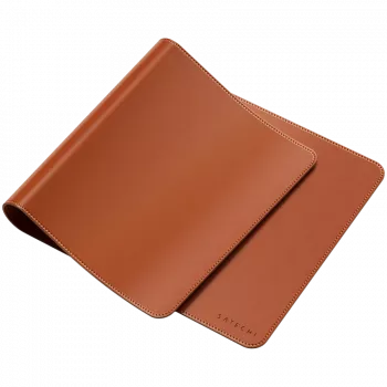 Pelės kilimėlis Satechi Vegan-Leather Premium Desk Mat Brown ST-LPDMN