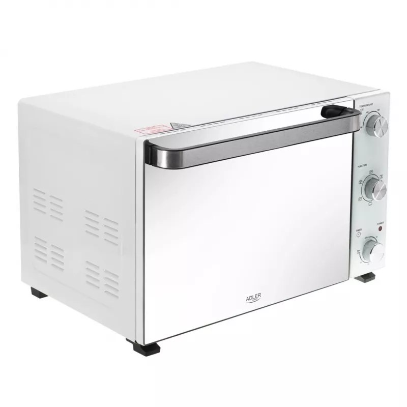 Elektrinė stalviršio orkaitė Adler AD 6027, 48 l talpa, 1800 W, balta
