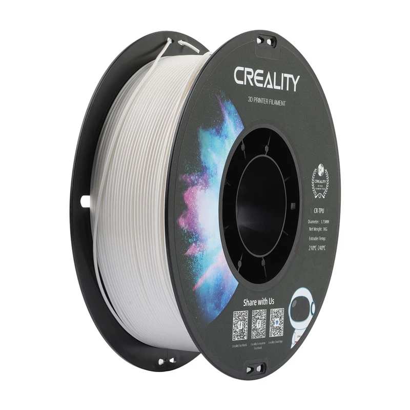 Kaitinimo siūlo ritė Creality TPU 1,75 mm Balta 1 kg (modelis 3301040033)