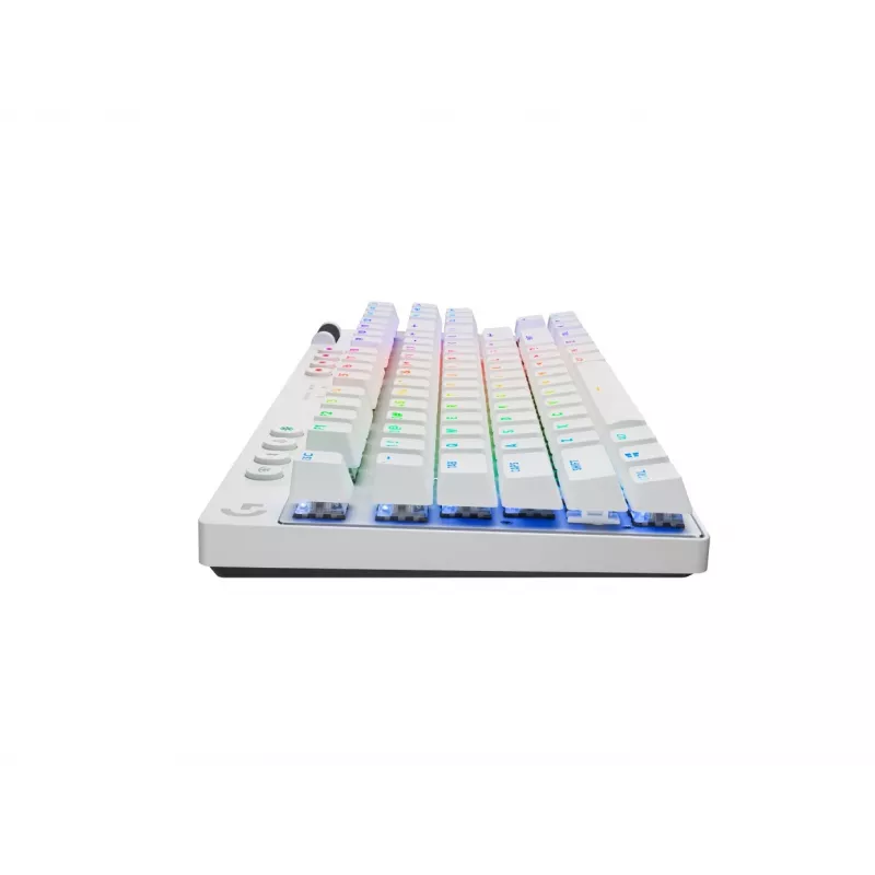 Logitech G PRO X TKL klaviatūra, žaidimams, RF belaidė + Bluetooth, QWERTY US International, balta