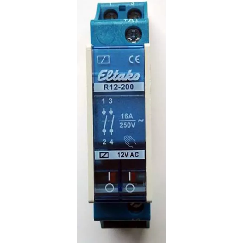 Eltako Electronics perjungimo relė, skirta montuoti į eilę po tinku, 2S 16A R12-200-12V (22200011)