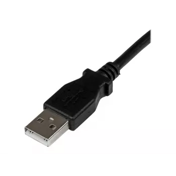 StarTech.com 2m USB 2.0 A į stačiu kampu dešinį B kabelį - M/M, 2 m, USB A, USB B, USB 2.0, 0.48 Gbit/s, juodas