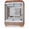 PC korpusas Thermaltake The Tower 600 Midi Tower Mocha — ATX/Micro-ATX/Mini-ITX, grūdintas stiklas, 1x3,5 colio + 2x2,5 colio, 4x USB 3.2