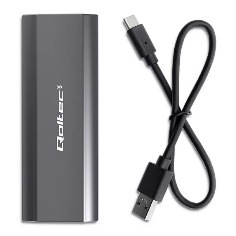 Qoltec 52271 saugojimo diskų dėklas SSD dėklas Pilka M.2