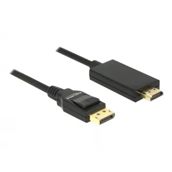 Vaizdo kabelio adapteris DeLOCK 85318 DisplayPort į HDMI 3m Juodas