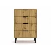 SCANDI 4S plonas ąžuolas ARTISAN komoda