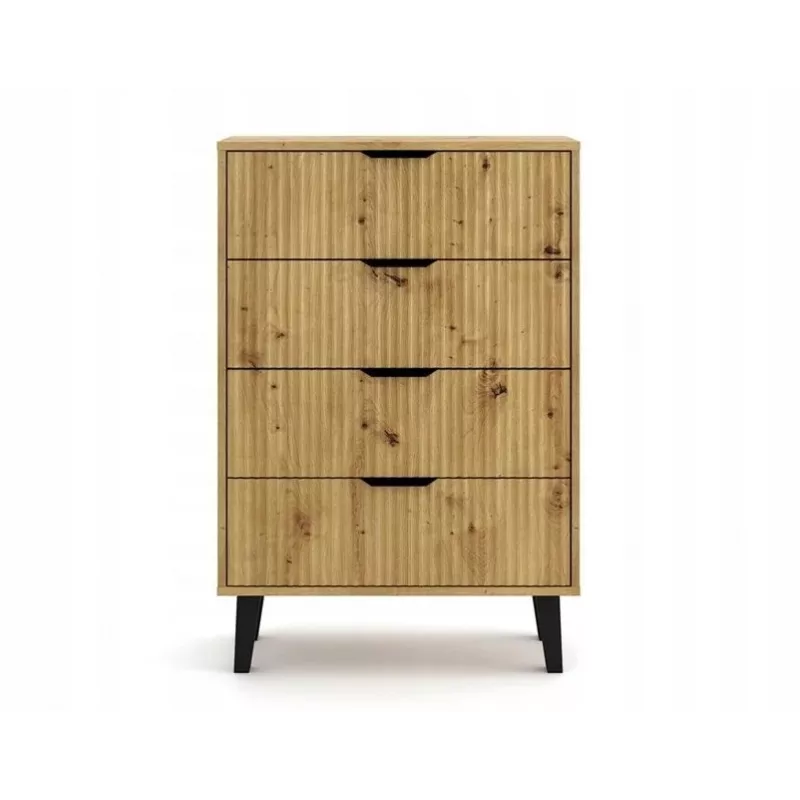 SCANDI 4S plonas ąžuolas ARTISAN komoda
