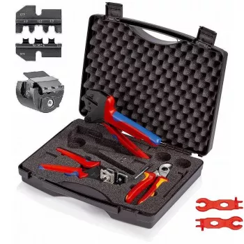 Knipex 97 91 04 V02 fotovoltinių MC4 jungčių įrankių rinkinys