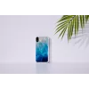 Mobiliojo telefono dėklas iKins, skirtas iPhone XR — mėlynas ežero išorė, juodas vidus