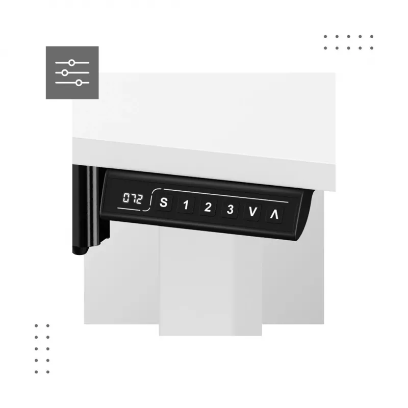 Elektrinis stalas MA-Leader 7.0 Balta