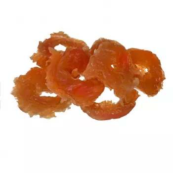 Šunų skanėstai PETITTO Soft duck rings 500 g – minkšti ančių skonio dresūros skanėstai, be grūdų, suaugusiems šunims