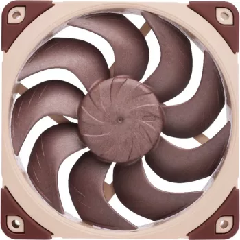 120 mm Noctua NF-A12x25 G2 LS-PWM korpuso ventiliatorius su PWM jungtimi, suderinamas su mažo triukšmo adapteriu