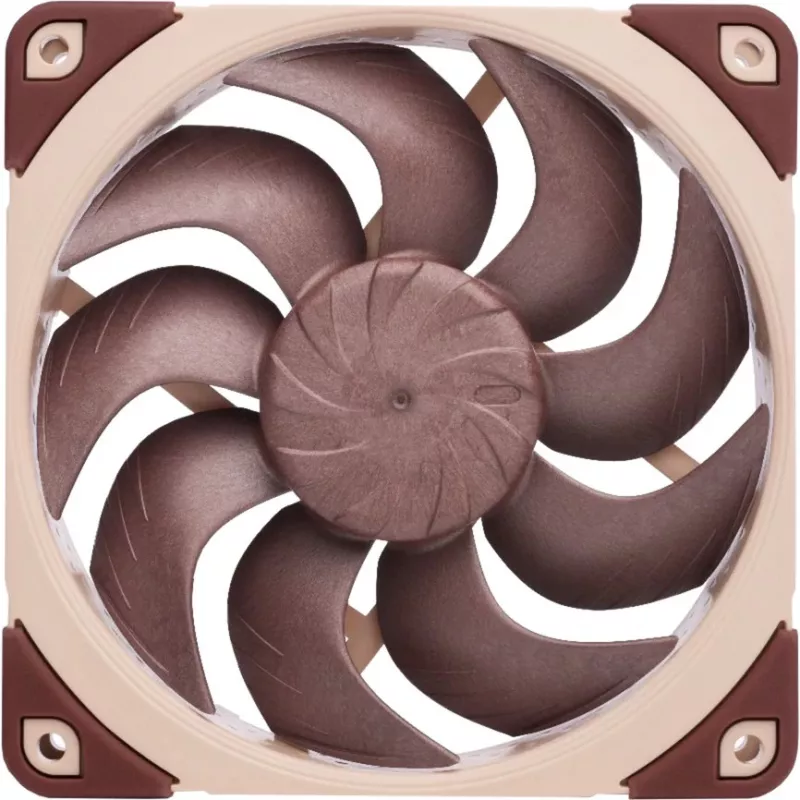 120 mm Noctua NF-A12x25 G2 LS-PWM korpuso ventiliatorius su PWM jungtimi, suderinamas su mažo triukšmo adapteriu