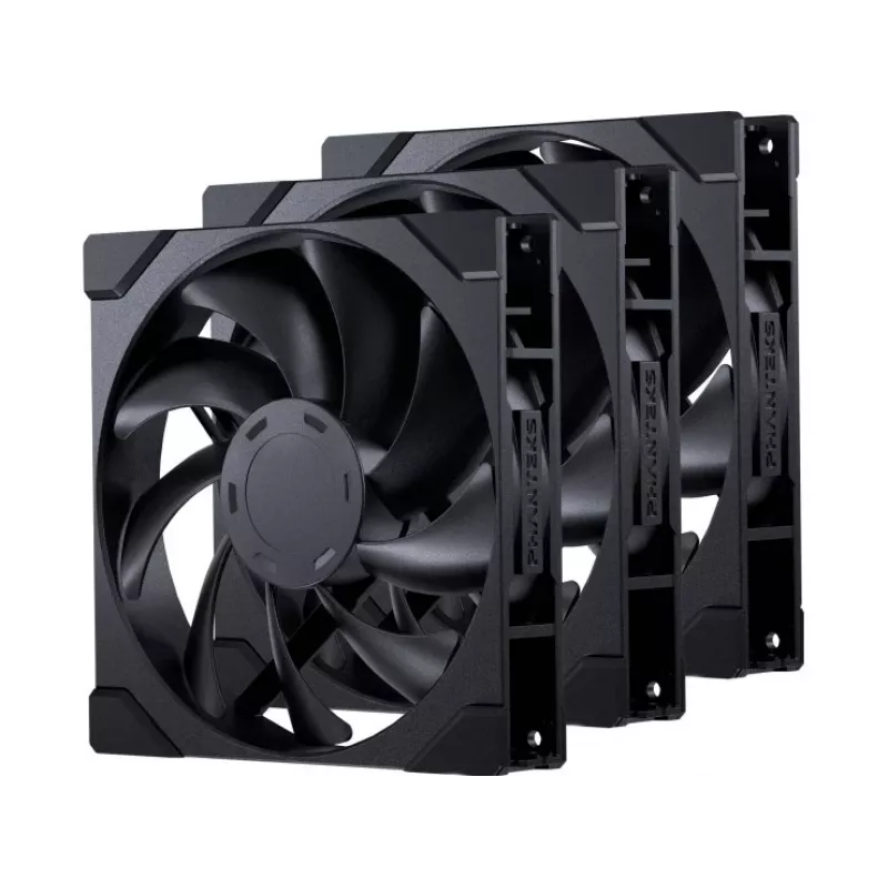 Phanteks M25 Gen2 140 mm PWM korpuso ventiliatoriai – 3 vnt. rinkinys, juodi
