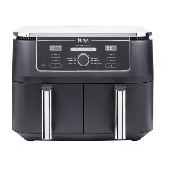 Ninja AF400EU gruzdintuvė Dviguba 9,5 L atskirai stovinti 2470 W karšto oro gruzdintuvė juoda