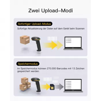inateck Barcodescanner 35 Juoda [BCST-35_Juoda]