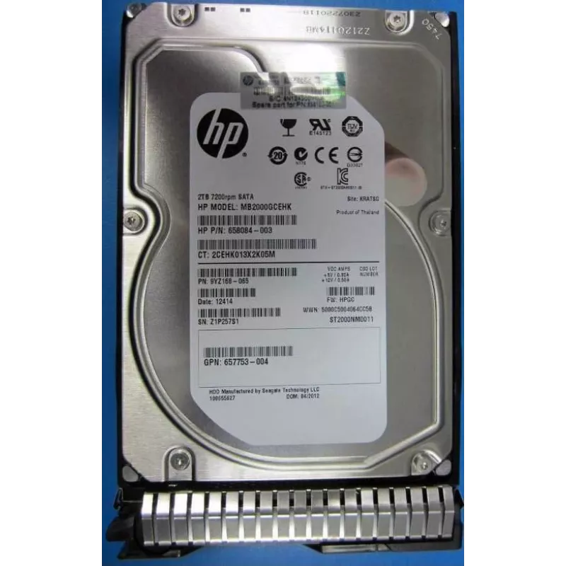 Hewlett Packard Enterprise 2TB 6G SATA 7.2k 3.5 (MB2000GCQXQ)