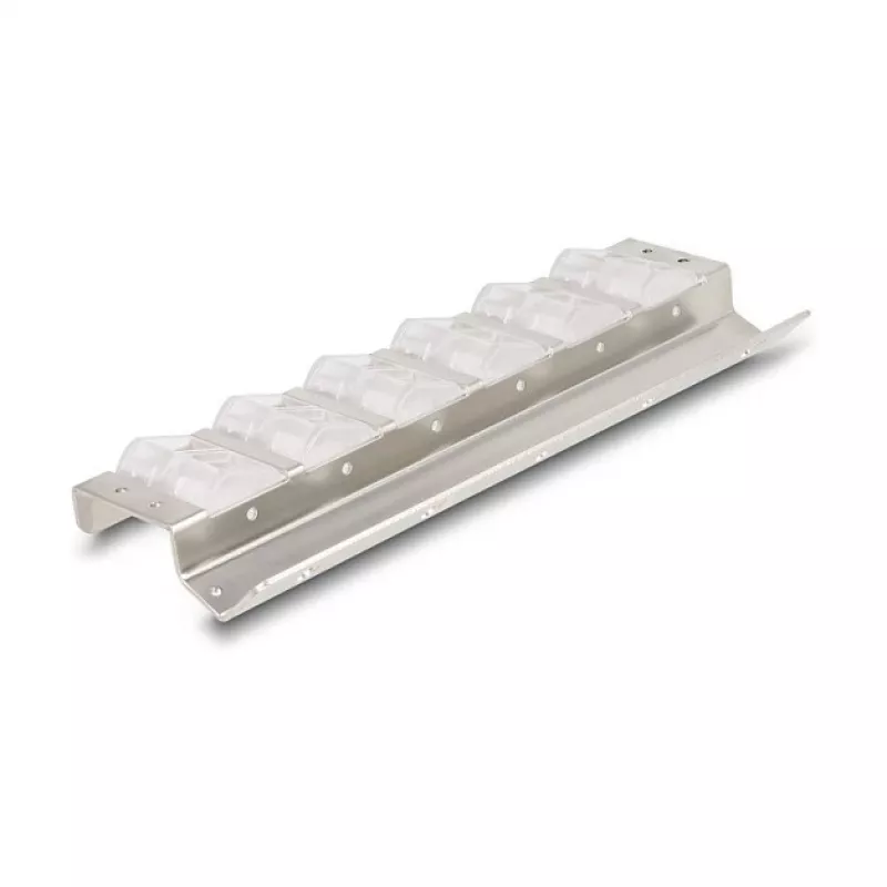 Keystone laikiklis 12 prievadų pakreipiamas, skirtas 10 colių ir 19 colių stelažui / tvirtinimui prie sienos, DELOCK 67040, metalas / plastikas, sidabrinis, 77×222×27 mm