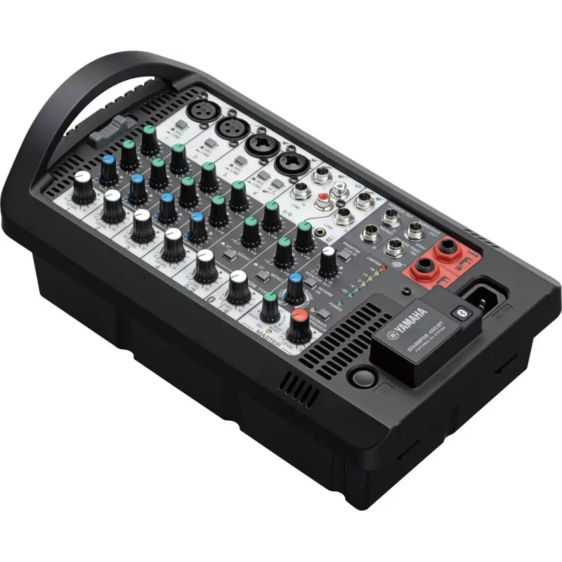 Laisvai pastatoma garso sistema YAMAHA Stagepas 400BT — 400 W, 2 juostų, 10 kanalų maišytuvas, Bluetooth 4.1, juoda