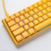 Ducky One 3 Yellow Gaming Keyboard RGB LED MX-Clear US
