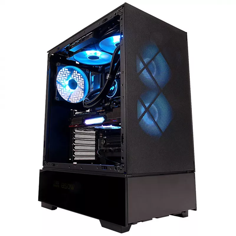 InWin Modfree Base Big-Tower Grūdintas stiklas - juoda