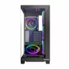 PC korpusas MODECOM Volcano Stellar 5F ATX Midi Tower, grūdintas stiklas, 5 iš anksto sumontuoti ventiliatoriai, USB‑C, palaiko microATX/ATX, maks. GPU 420 mm, CPU aušintuvo aukštis 175 mm