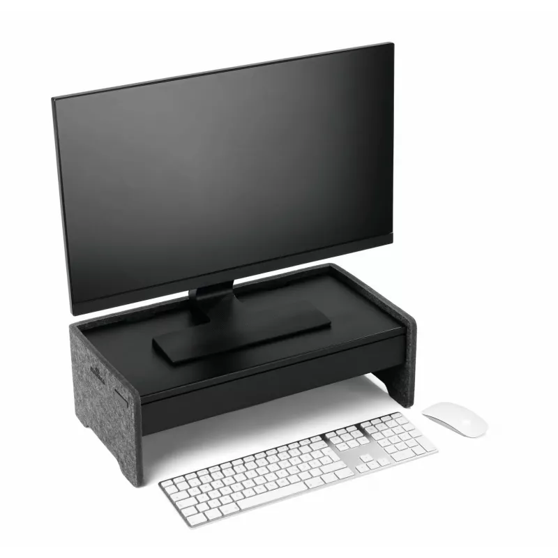 Stalčius Durable 508201 monitoriaus laikiklio priedas juodas metalinis 468 mm plotis 221 mm gylis 53 mm aukštis