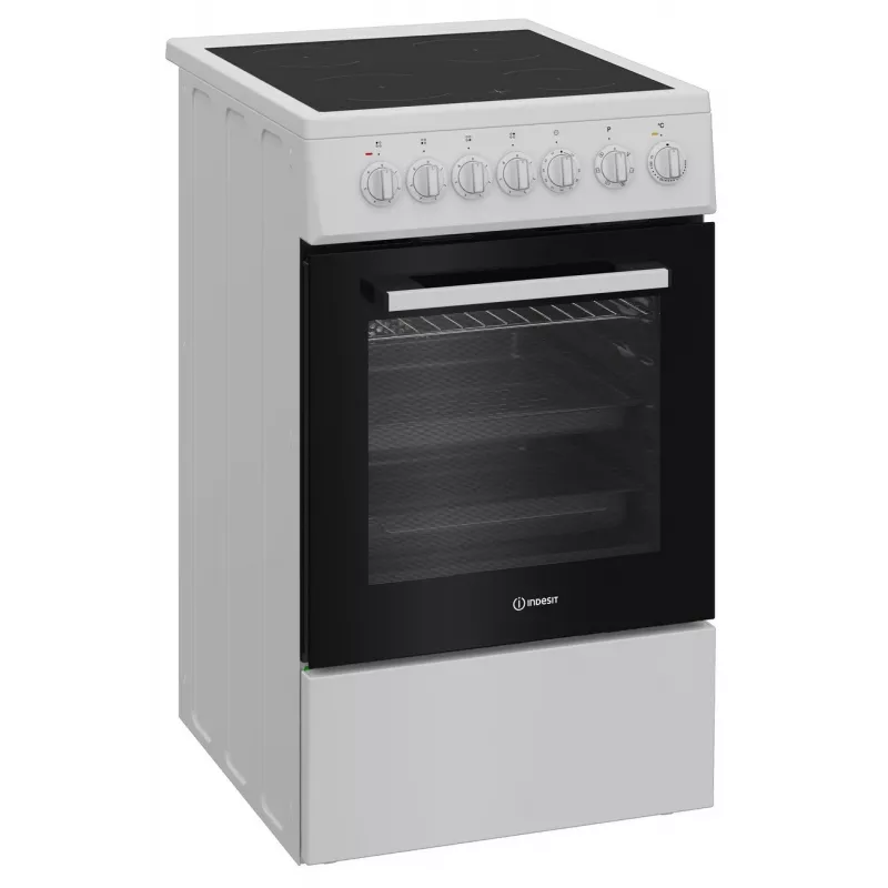 Keraminė kaitlentė INDESIT IS5V5GSW/P — 4 zonų elektrinė keraminė kaitlentė, balta